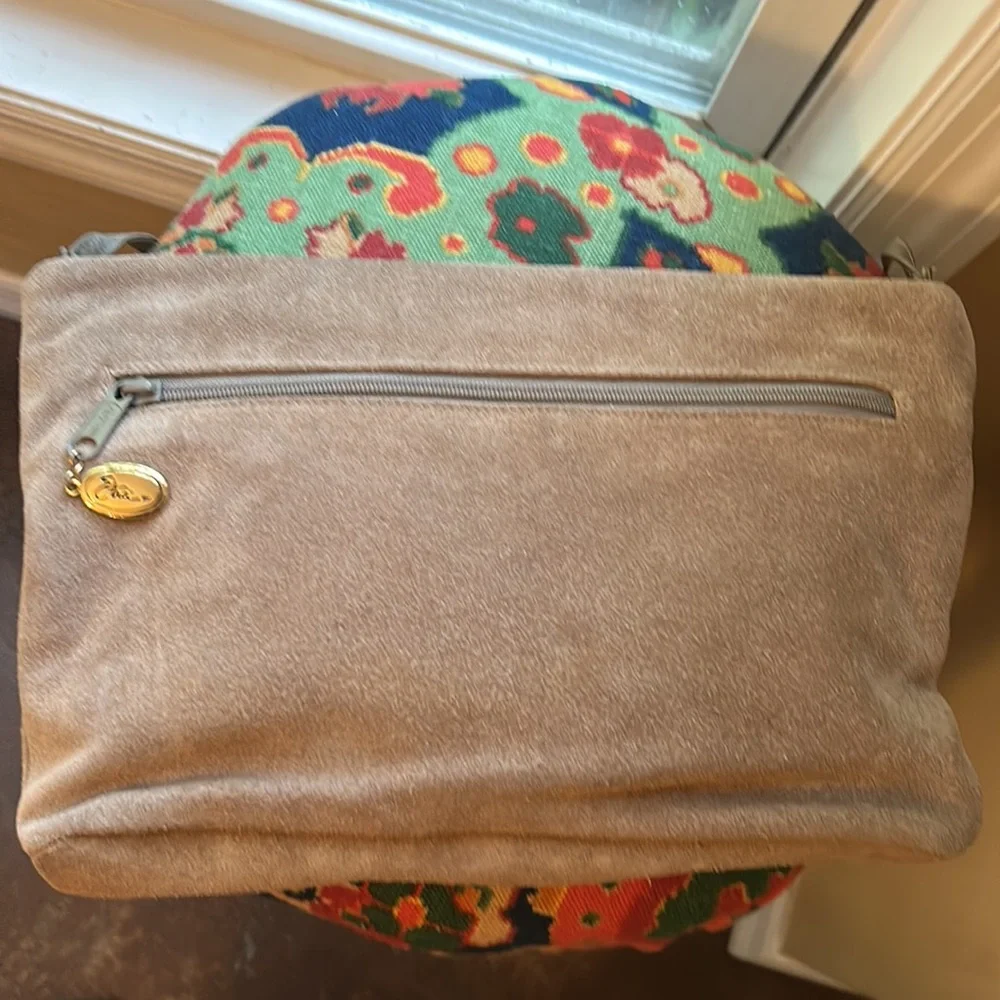 Vintage Etra suede leather crossbody